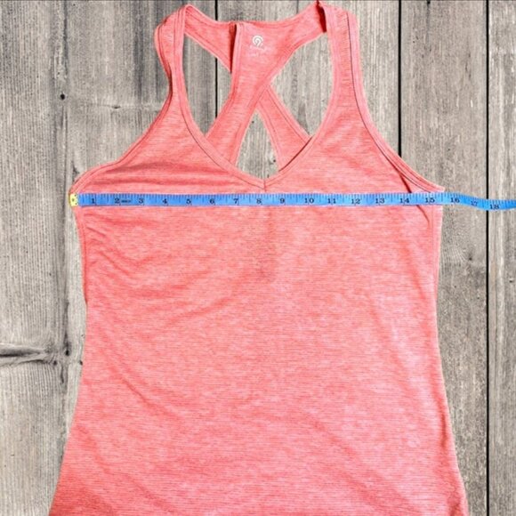 Champion C9 Racer Back Criss‎ Cross Keyhole Back Tank Top Coral Pink size Small - Picture 8 of 9